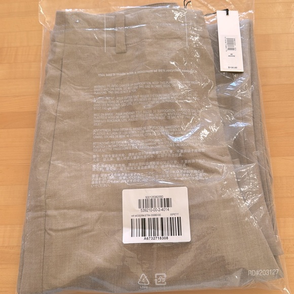 NWT Banana Republic High-Rise Modern Straight Lightweight Wool Flannel Pants - Picture 5 of 6